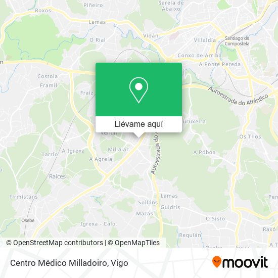Mapa Centro Médico Milladoiro