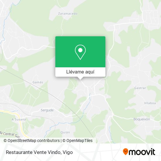 Mapa Restaurante Vente Vindo