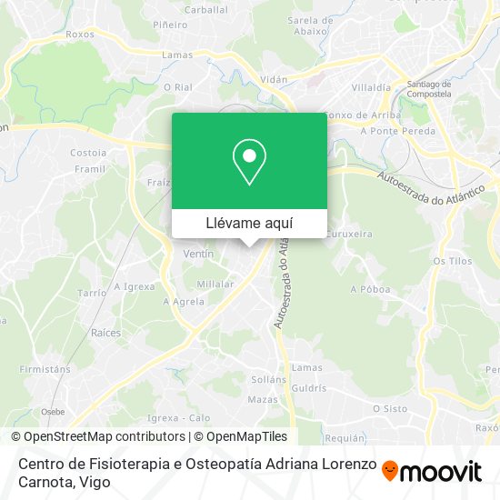 Mapa Centro de Fisioterapia e Osteopatía Adriana Lorenzo Carnota