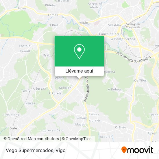 Mapa Vego Supermercados