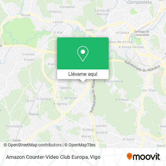 Mapa Amazon Counter-Video Club Europa