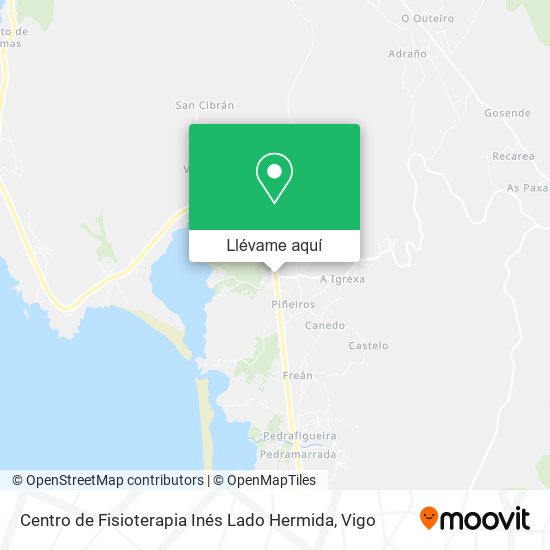 Mapa Centro de Fisioterapia Inés Lado Hermida