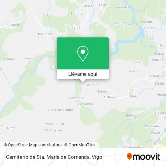 Mapa Cemiterio de Sta. María de Cornanda