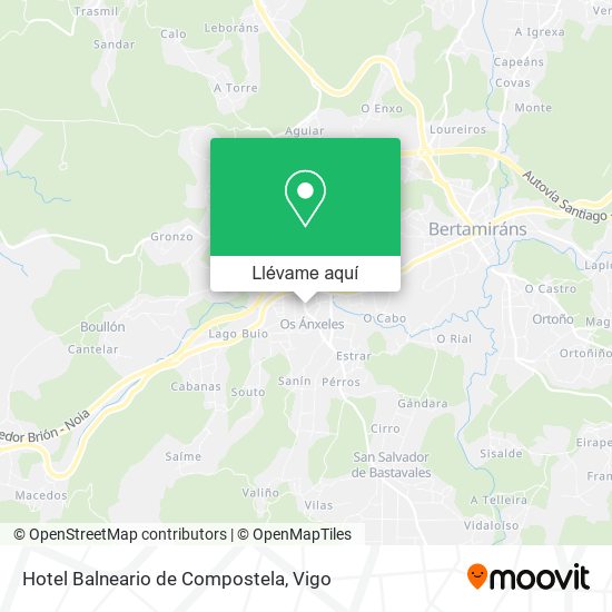 Mapa Hotel Balneario de Compostela