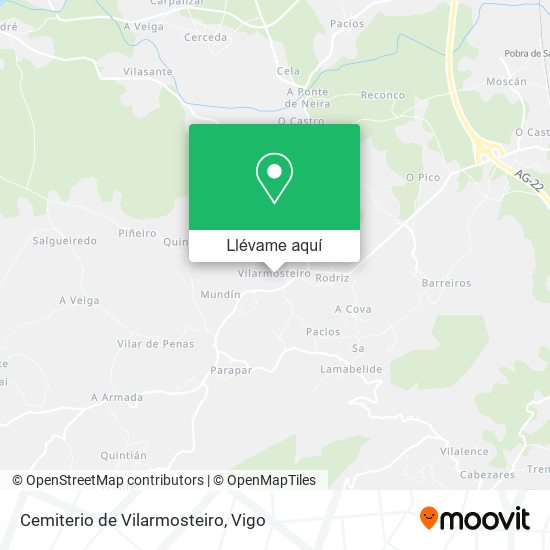Mapa Cemiterio de Vilarmosteiro