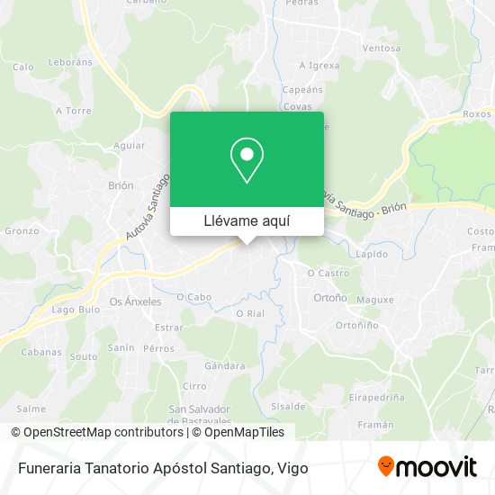 Mapa Funeraria Tanatorio Apóstol Santiago