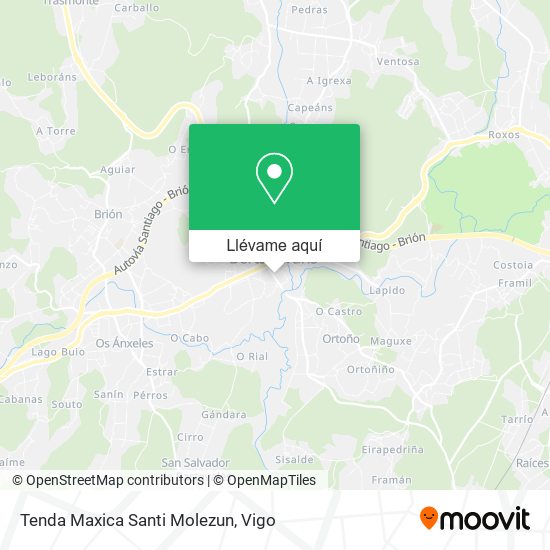 Mapa Tenda Maxica Santi Molezun