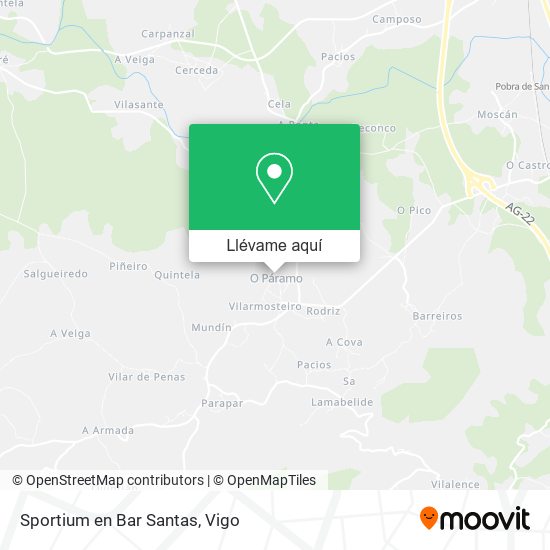 Mapa Sportium en Bar Santas