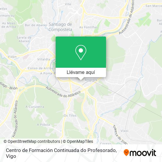 Mapa Centro de Formación Continuada do Profesorado