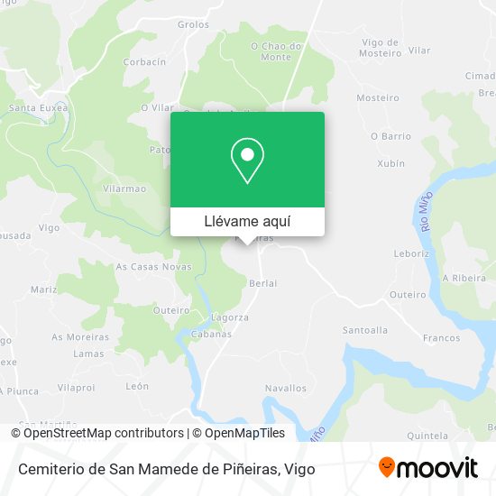 Mapa Cemiterio de San Mamede de Piñeiras
