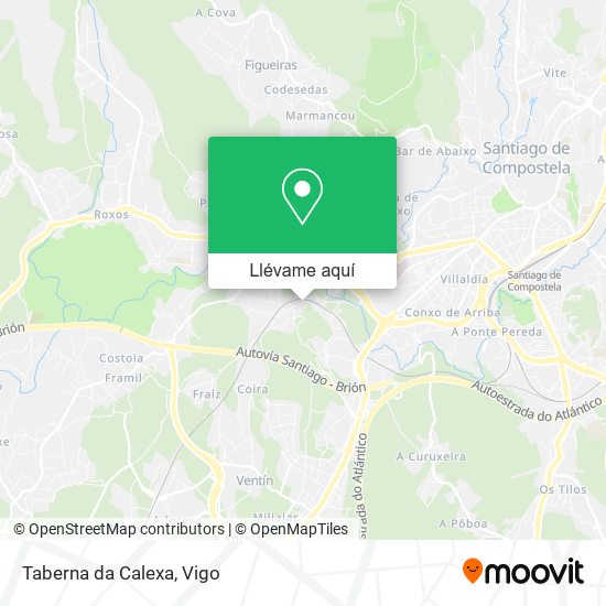 Mapa Taberna da Calexa