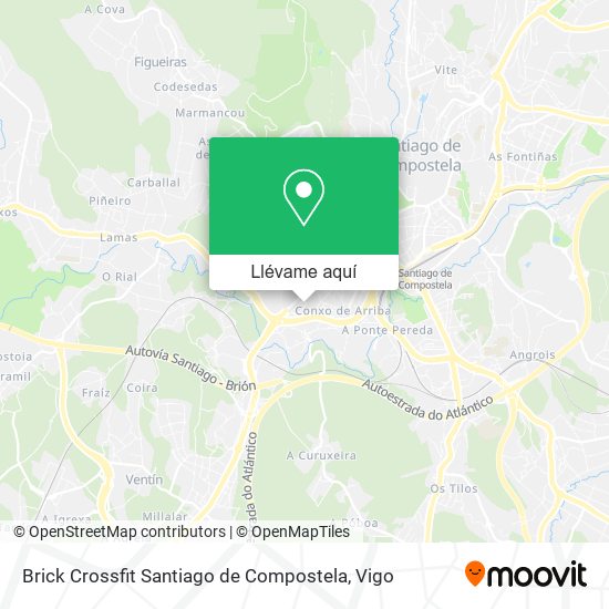 Mapa Brick Crossfit Santiago de Compostela