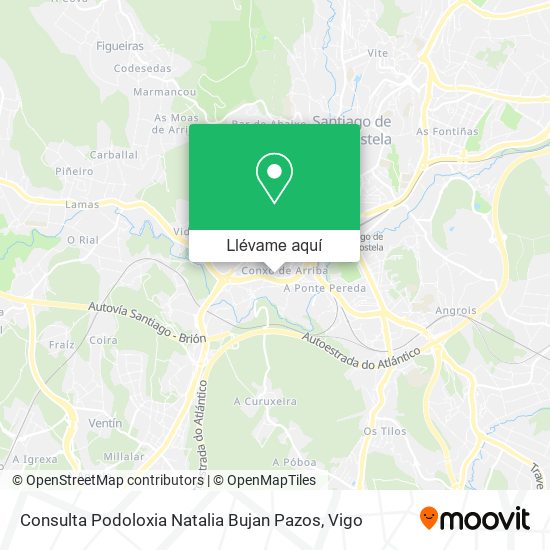 Mapa Consulta Podoloxia Natalia Bujan Pazos