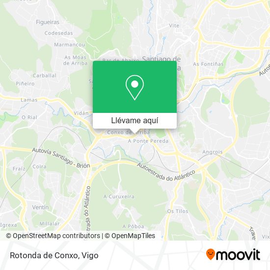 Mapa Rotonda de Conxo