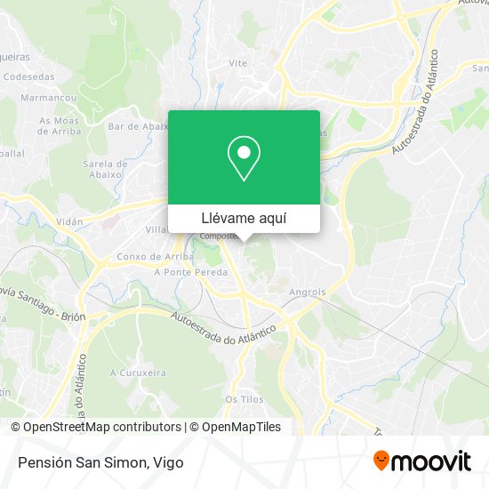 Mapa Pensión San Simon
