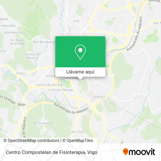 Mapa Centro Compostelan de Fisioterapia