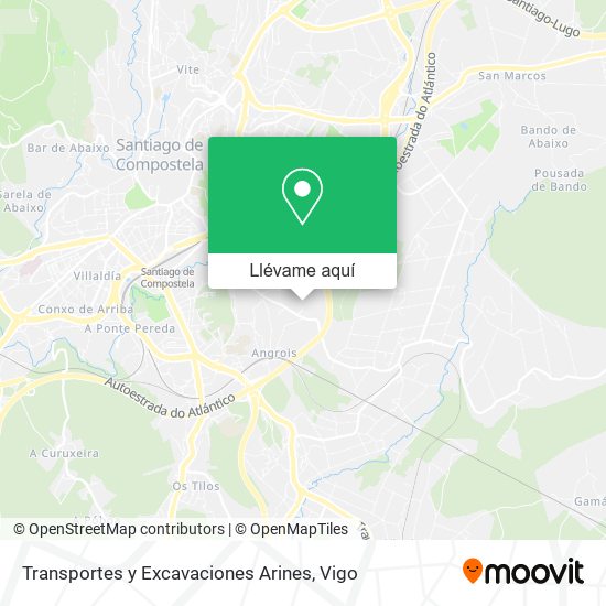 Mapa Transportes y Excavaciones Arines