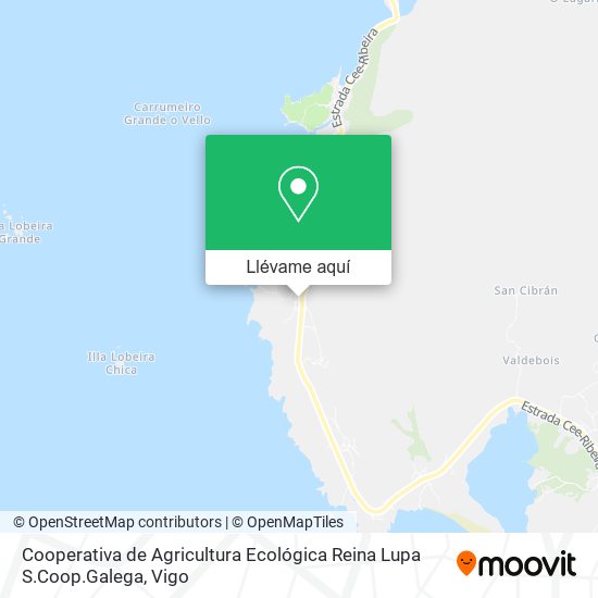 Mapa Cooperativa de Agricultura Ecológica Reina Lupa S.Coop.Galega