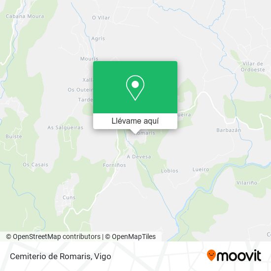 Mapa Cemiterio de Romaris
