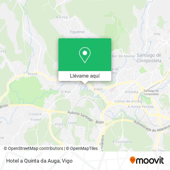 Mapa Hotel a Quinta da Auga