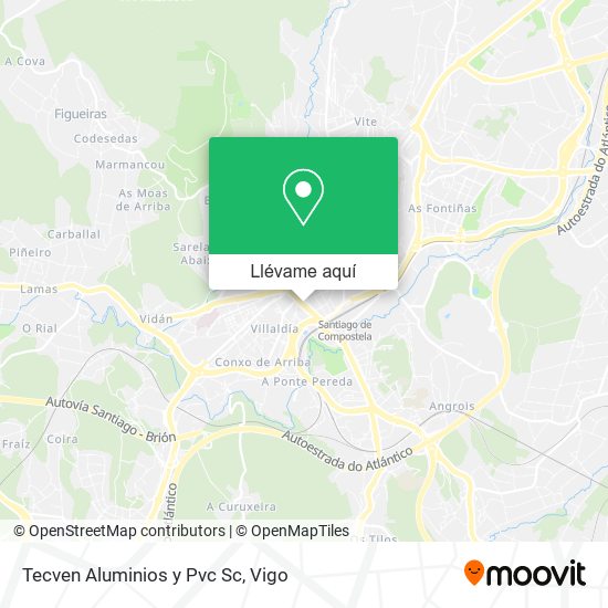 Mapa Tecven Aluminios y Pvc Sc