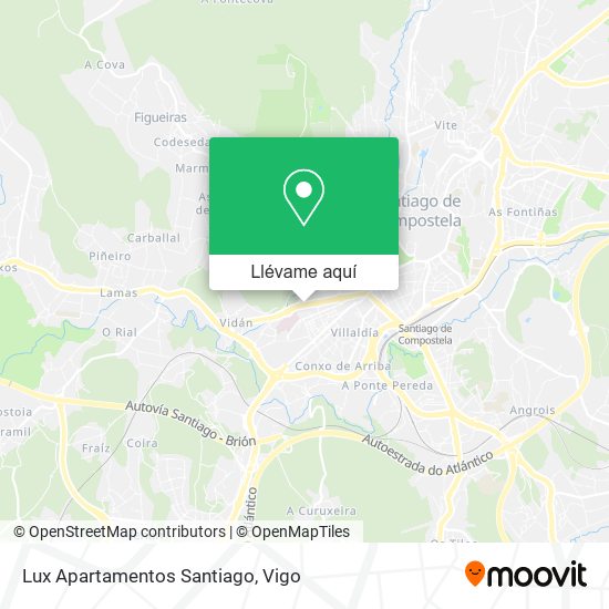 Mapa Lux Apartamentos Santiago