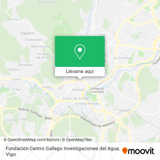 Mapa Fundación Centro Gallego Investigaciones del Agua