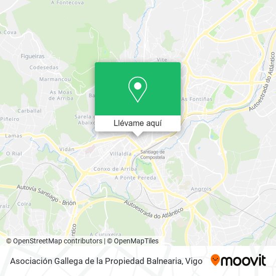 Mapa Asociación Gallega de la Propiedad Balnearia