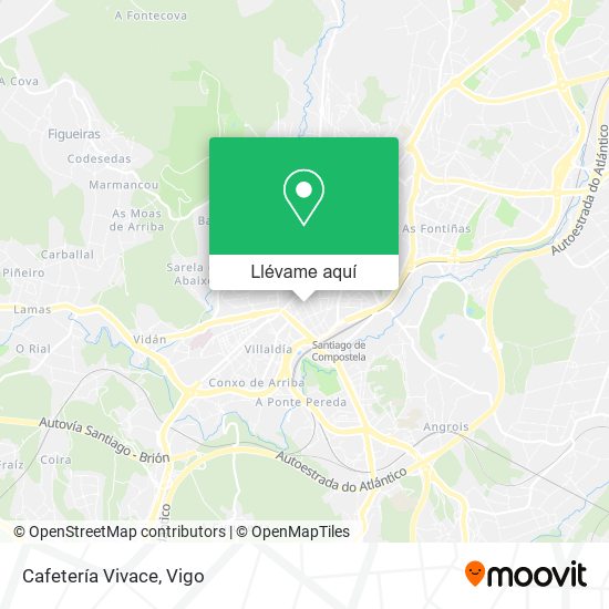 Mapa Cafetería Vivace