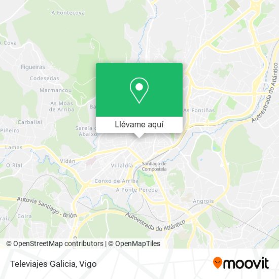 Mapa Televiajes Galicia