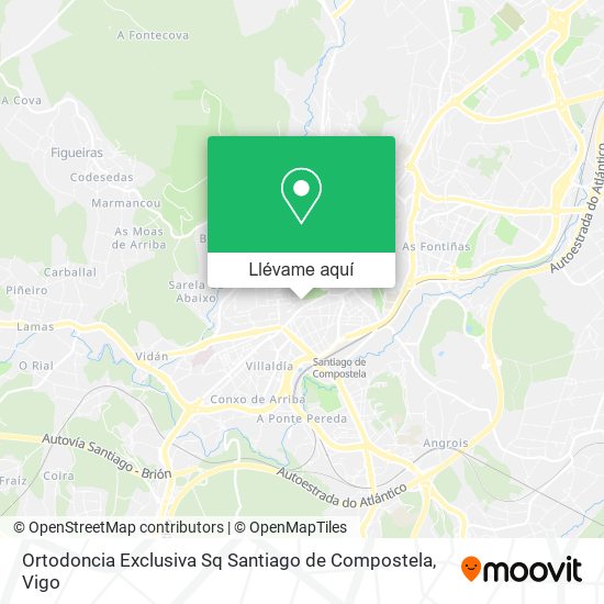 Mapa Ortodoncia Exclusiva Sq Santiago de Compostela