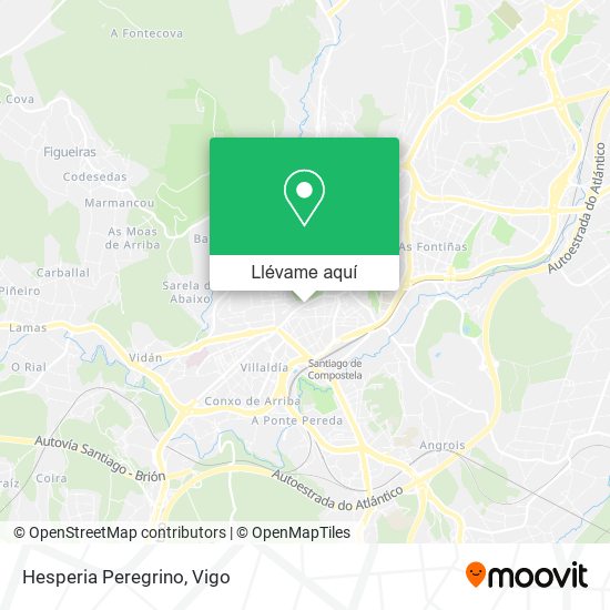 Mapa Hesperia Peregrino