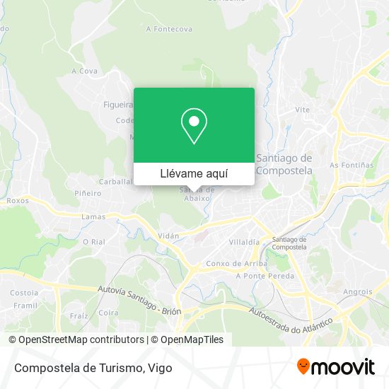 Mapa Compostela de Turismo