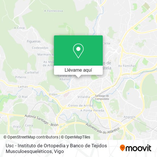 Mapa Usc - Instituto de Ortopedia y Banco de Tejidos Musculoesqueléticos