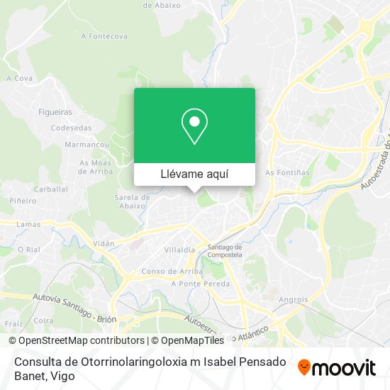 Mapa Consulta de Otorrinolaringoloxia m Isabel Pensado Banet