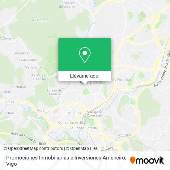 Mapa Promociones Inmobiliarias e Inversiones Ameneiro