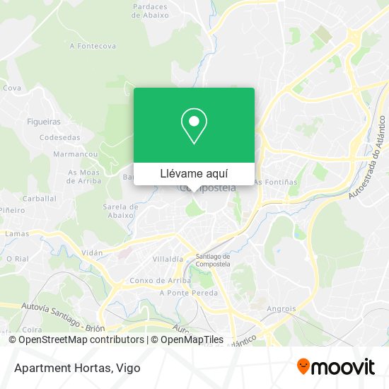 Mapa Apartment Hortas