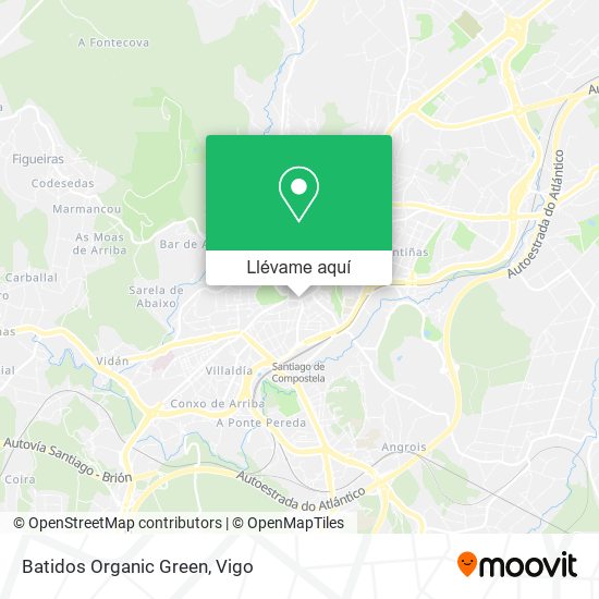 Mapa Batidos Organic Green