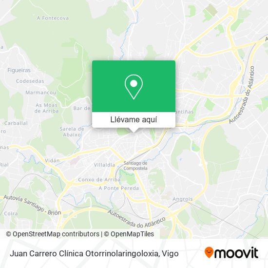 Mapa Juan Carrero Clínica Otorrinolaringoloxia