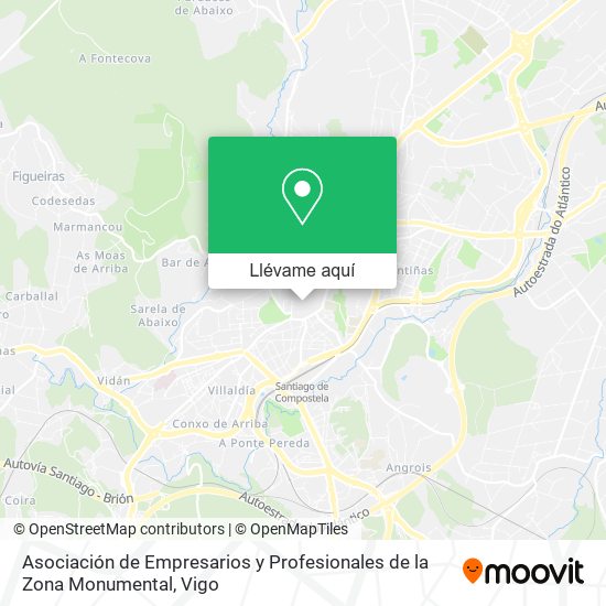 Mapa Asociación de Empresarios y Profesionales de la Zona Monumental