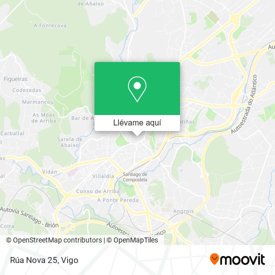 Mapa Rúa Nova 25