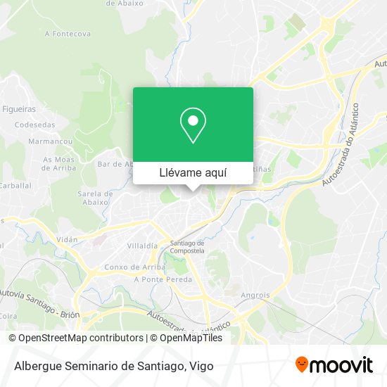 Mapa Albergue Seminario de Santiago