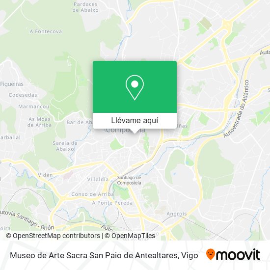 Mapa Museo de Arte Sacra San Paio de Antealtares