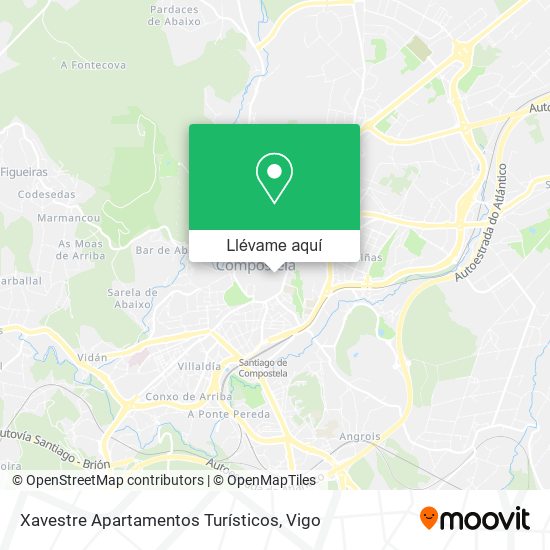Mapa Xavestre Apartamentos Turísticos