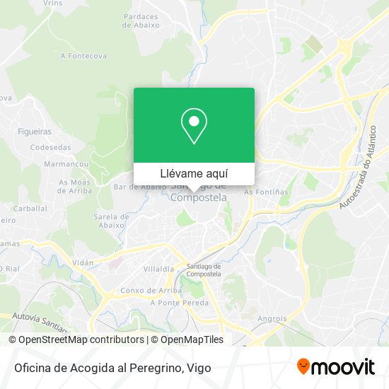 Mapa Oficina de Acogida al Peregrino