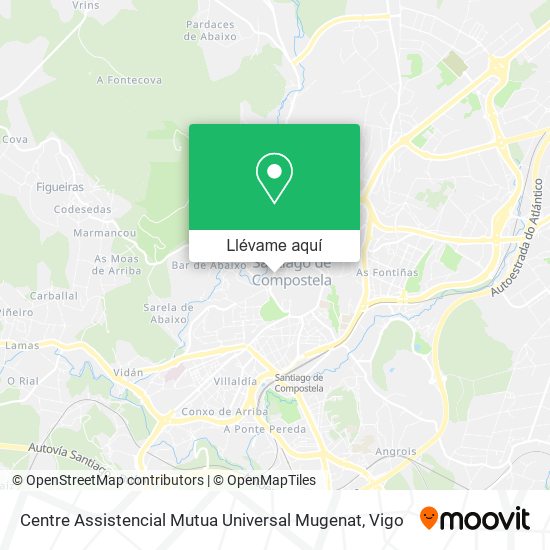 Mapa Centre Assistencial Mutua Universal Mugenat