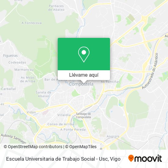 Mapa Escuela Universitaria de Trabajo Social - Usc