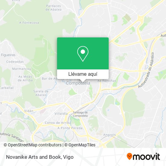 Mapa Novanike Arts and Book