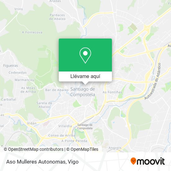 Mapa Aso Mulleres Autonomas