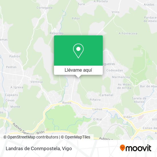 Mapa Landras de Conmpostela